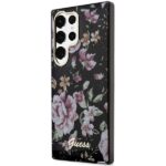 Guess GUHCS23LHCFWSK S23 Ultra S918 black hardcase Flower Collection - imagine 2