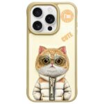 Nimmy case iPhone 15 Pro 6.1" khaki Cool&Cute 2.0 Cat