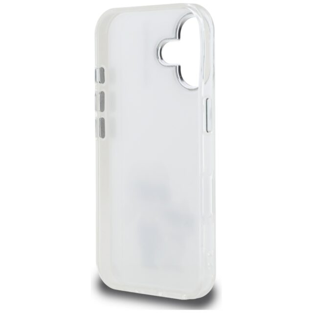 Case Karl Lagerfeld IML Aquarelle Karl   & Choupette & Logo for iPhone 16 white - imagine 7