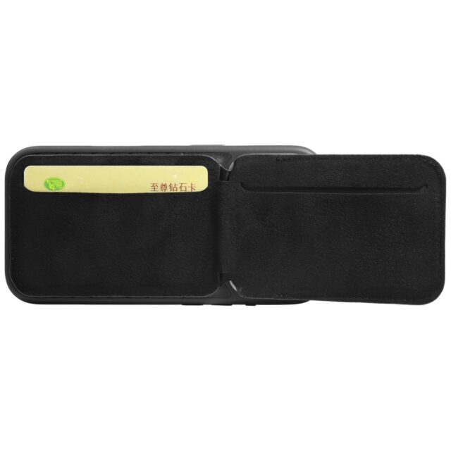 Audi Leather Wallet Card Slot Stand black MagSafe AU-MSCH-GT/D3-BK - imagine 8