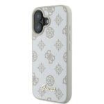 Guess GUHMP16SPGPYSH iPhone 16 6.1" white hardcase Peony Script Logo MagSafe - imagine 2