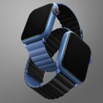 UNIQ Revix Strap Apple Watch Series 1-9/SE/SE2/SE3 38/40/41mm Reversible Magnetic black-blue - imagine 3