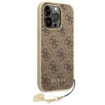 Guess GUHCP14LGF4GBR iPhone 14 Pro 6,1" brown hardcase 4G Charms Collection - imagine 3