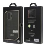 Audi Synthetic Leather MagSafe iPhone 16 6.1" black hardcase AU-TPUPCMIP16-GT/D3-BK - imagine 7