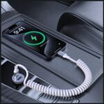 Cable 4smarts spiral USB-C to USB-C 100W white - imagine 5