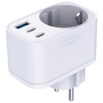Adapter 3MK Hyper Comfort Charger 30W 1xUSB-A 2xUSB-C 1xSchuko PD QC3.0 white - imagine 3