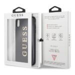 Guess GUHCI65TGGGBK iPhone Xs Max black hard case Classic Double Layer Glitter - imagine 7