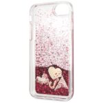 Guess GUHCI8GLHFLRA iPhone 7/8/SE 2020/ SE 2022 raspberr yhard case Glitter Hearts - imagine 4