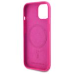 Karl Lagerfeld KLHMP15SSKHPPLF iPhone 15 6.1" fuschia hardcase Silicone Karl Head Print MagSafe - imagine 7