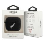 Guess GUACAPLSVSBW AirPods Pro cover black white Silicone Vintage - imagine 3