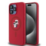 Karl Lagerfeld KLHMP15XSCMKCRHR iPhone 15 Pro Max 6.7" red hardcase Silicone Karl & Choupett