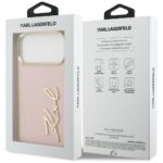 Karl Lagerfeld Karl Script Logo Case for iPhone 17 Pro Max Pink - imagine 8