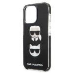 Karl Lagerfeld KLHCP13LTPE2TK iPhone 13 Pro / 13 6,1" hardcase black Karl&Choupette Head - imagine 6