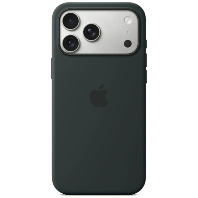 Case Apple Silicone Case MagSafe for iPhone 17 Pro Max black - imagine 3