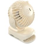 Mini desk fan AWEI F45 with clip 1200mAh white - imagine 2