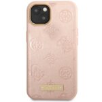 Guess GUHMP14SSAPSTP iPhone 14 / 15 / 13 6.1" pink hardcase Peony Logo Plate MagSafe - imagine 3