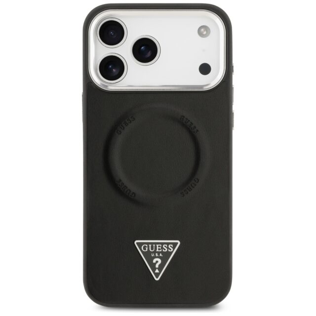 Guess Triangle Logo MagSafe Case for iPhone 17 Pro Max Black - imagine 3