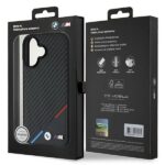 BMW BMHMP16M23PUDTK iPhone 16 Plus 6.7" black hardcase Carbon Tricolor Line MagSafe - imagine 8