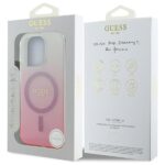 Guess GUHMP16LHGRCELP iPhone 16 Pro 6.3" pink hardcase IML Glitter Gradient MagSafe - imagine 8