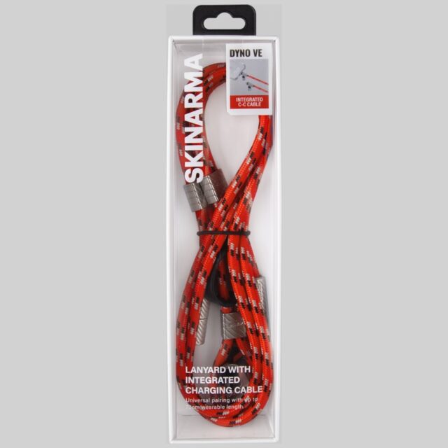 Universal phone lanyard cable 2in1 Skinarma Dyno Ve USB-C/USB-C red - imagine 8