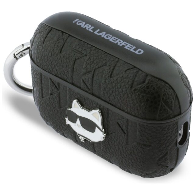 Case Karl Lagerfeld Monogram Choupette   Head for AirPods Pro 3 black - imagine 3