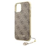Guess GUHCN65GF4GBR iPhone 11 Pro Max6,5"brown hard case 4G Charms Collection - imagine 5