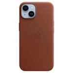 Case Apple MPP73ZM/A iPhone 14 / 15 / 13 6.1" umber Leather Case MagSafe
