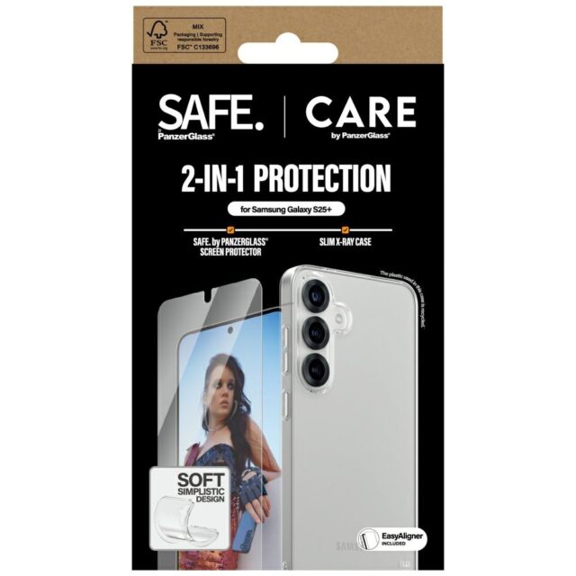 CARE by PanzerGlass Fashion 2in1 Case+Glass protection set for Samsung Galaxy S25+ - imagine 4