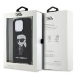 Karl Lagerfeld KLHCP15LSCBSKNK iPhone 15 Pro 6.1" hardcase black Crossbody Silicone Ikonik - imagine 7