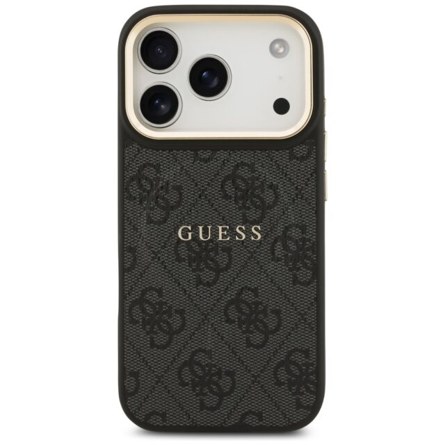 Case Guess 4G PU Classic Logo MagSafe for iPhone 17 Pro black - imagine 3