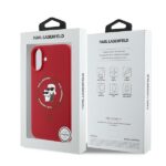 Karl Lagerfeld KLHMP16MSCMKCRHR iPhone 16 Plus 6.7" red hardcase Silicone Karl&Choupette Hea - imagine 8