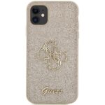 Guess GUHCN61HG4SGD iPhone 11 / Xr 6.1" gold hardcase Glitter Script Big 4G - imagine 3