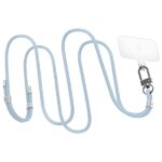 Spigen Universal Strap Set Crossbody & Wrist phone lanyard set mute blue AFA08364 - imagine 3