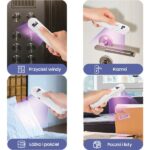 USAMS Mini UV-C Disinfecting Lamp Handheld Sterilizer white ZB159XDD01 (US-ZB159) - imagine 8