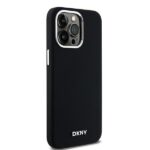 DKNY DKHMP14XSMCHLK iPhone 14 Pro Max 6.7" black hardcase Liquid Silicone Small Metal Logo MagSafe - imagine 4