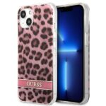 Guess GUHCP13SHSLEOP iPhone 13 mini 5,4" pink hardcase Leopard