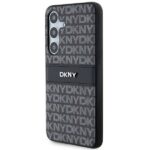 DKNY DKHCS24MPRTHSLK S24+ S926 black hardcase Leather Mono Stripe & Metal Logo - imagine 2