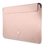 Guess Sleeve GUCS16PSATLP 16" pink Saffiano Triangle Logo - imagine 2