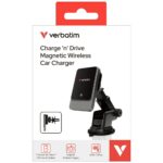 Car holder with wireless charger Verbatim n Drive 15W RGB CND-03 black silver 31862 - imagine 8