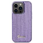 Guess GUHCP15LPSFDGSU iPhone 15 Pro 6.1"purple hardcase Sequin Script Metal - imagine 3