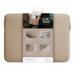 UNIQ bag Cyprus laptop Sleeve 14" nude brown water-resistant neoprene - imagine 7