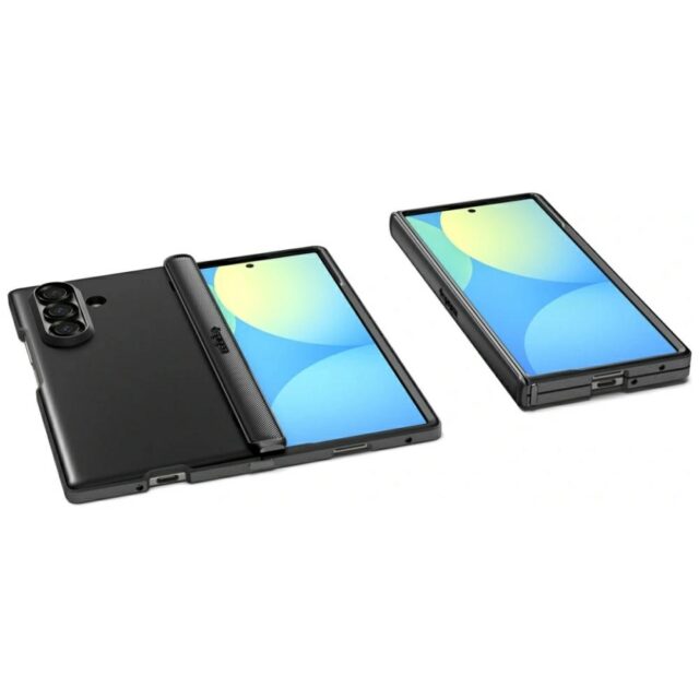 Case Spigen Slim Armor Pro Mag MagSafe for Samsung Galaxy Z Fold7 black - imagine 5