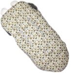 Extralink Infant Sleeping Bag for Stroller, Car Seat, Sledge with Ears, Faux Fur Insulated, 100cm Leaves - imagine 3