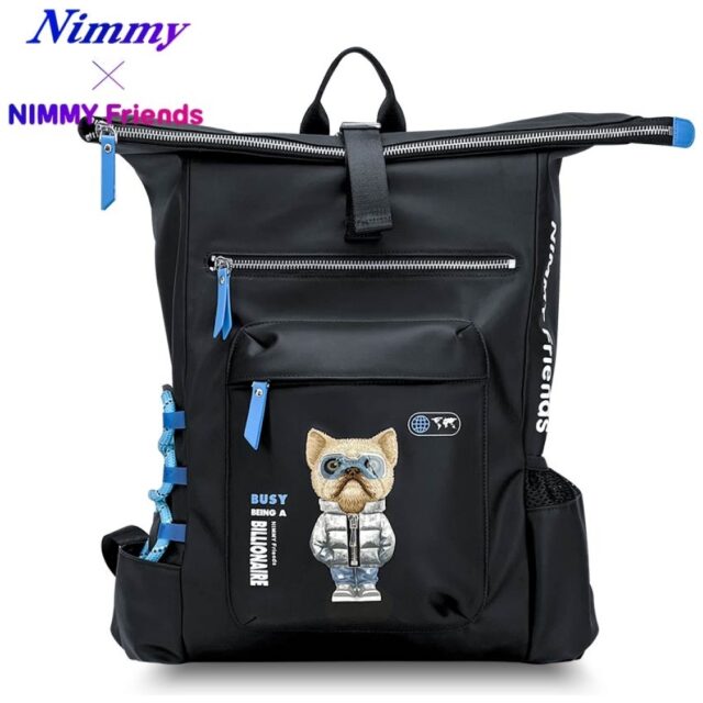 Nimmy Cool&Cute 2.0 Dog laptop backpack black - imagine 2