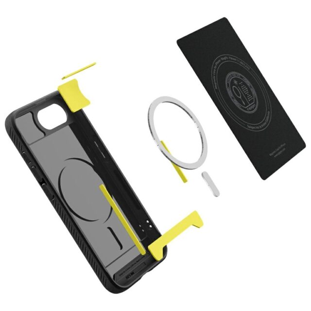Case Spigen Rugged Armor Mag MagSafe for iPhone 16e black - imagine 8
