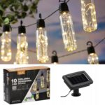 Extralink Solar Garden Garland, 2 + 1.8 m Length, Lux 10 Warm White LED - imagine 2