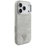 Case Guess Glitter Triangle Logo MagSafe for iPhone 17 Pro silver - imagine 4