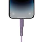 ENERGEA Flow USB-C to Lightning C94 MFI Cable 1.5m Purple 60W 3A PD Fast Charge - imagine 4
