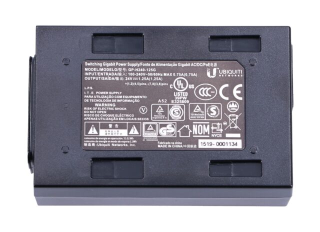 Ubiquiti POE-24-24W-G | PoE Power supply | 24V, 1A, 24W, Gigabit - imagine 4