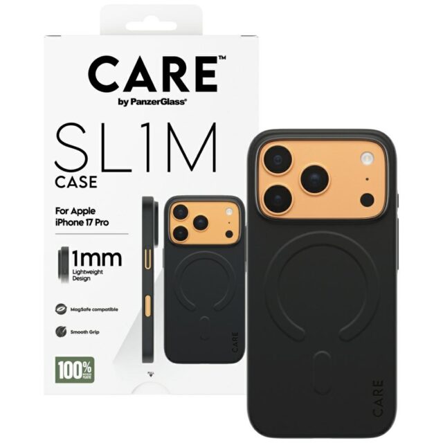 Case CARE by PanzerGlass SL1M MagSafe for iPhone 17 Pro black - imagine 4